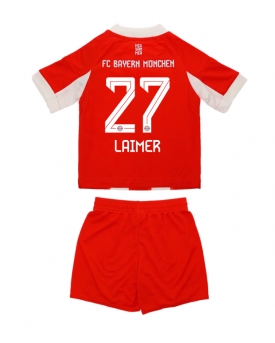 Billige Fotballdrakt Bayern Munich Konrad Laimer #27 Replika Hjemmedraktsett Barn 2025-26 Kortermet (med bukser)